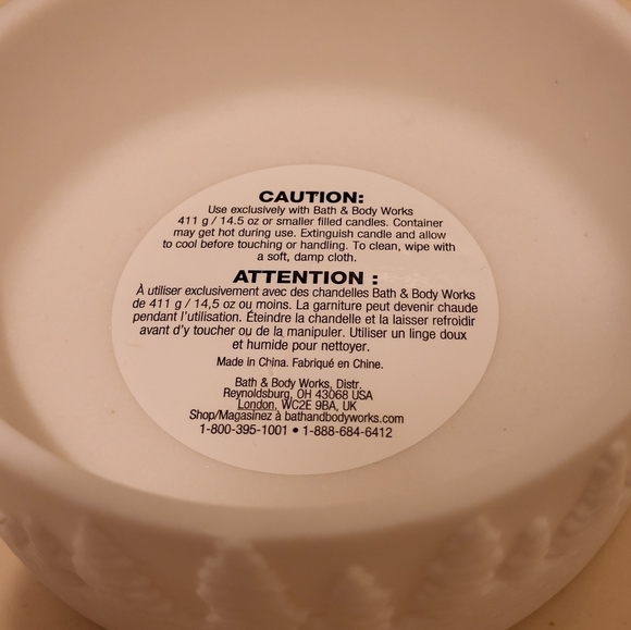 Bath and Body Works winter scene candle holder 14.5 oz jar or smaller - Picture 5 of 7